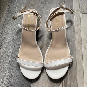 White sandals 6.5